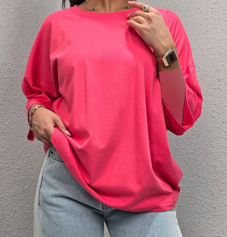 تیشرت لانگ نخ پنبه 100%