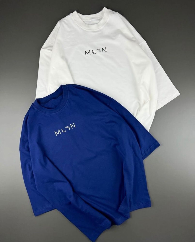 تیشرت باکسی طرح MOON نخ پنبه 100%