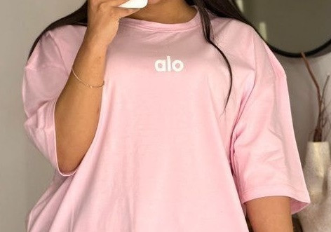 تیشرت باکسی طرح alo نخ پنبه 100%