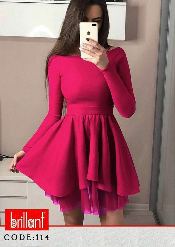 پیراهن زنانه عروسکی زیر توردار