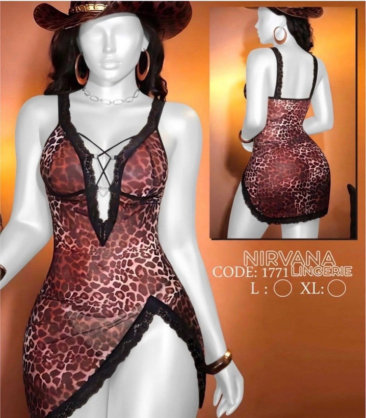 لباس خواب پلنگی