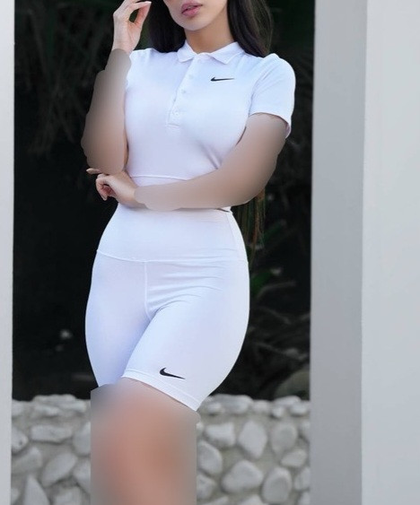 ست ورزشی کراپ و شورتک NIKE
