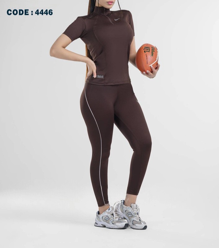 ست تیشرت و لگ نیم زیپ ورزشی NIKE