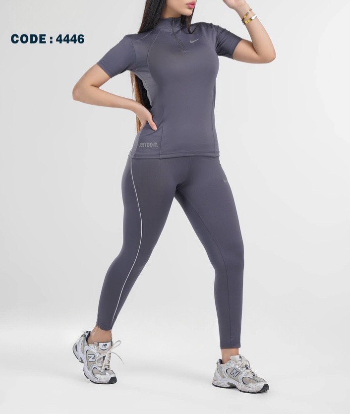 ست تیشرت و لگ نیم زیپ ورزشی NIKE