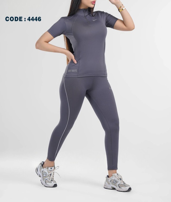 ست تیشرت و لگ نیم زیپ ورزشی NIKE