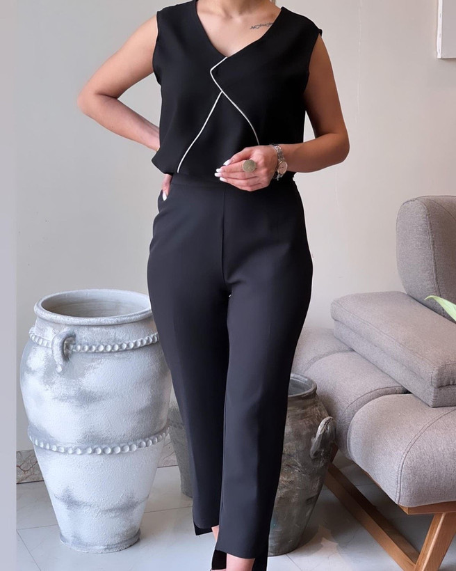 تاپ زنانه مجلسی کرپ مازراتی