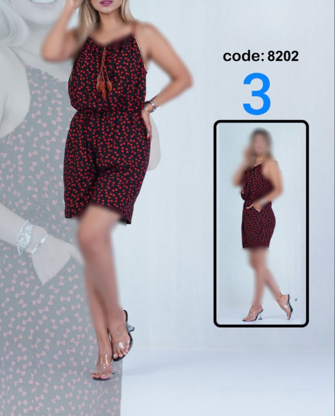 ساحلی زنانه شلوارکی نخی