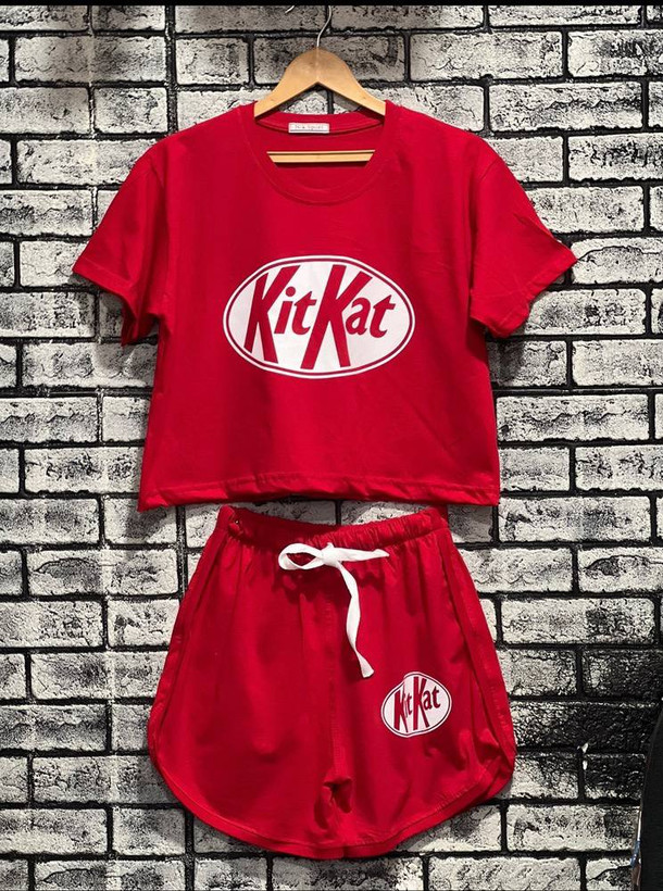 ست تیشرت و شورتک KitKat