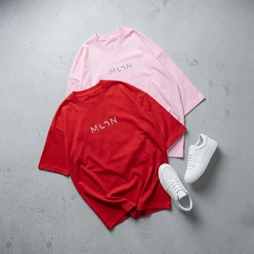تیشرت باکسی چاپی طرح MOON
